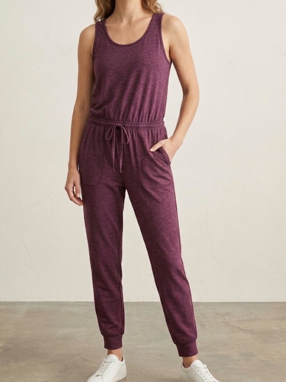 Patagonia Seabrook Jumpsuit Sleeveless Drawstring Night Plum Size Small
